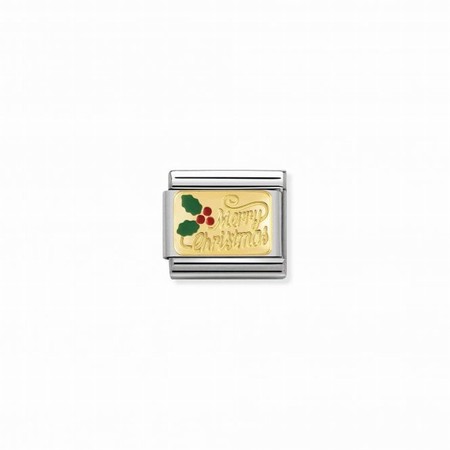 Nomination Gold Merry Christmas Enamel Composable Charm